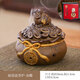 Shi Jin Tea Pet Incense Burner Two-in-one Ceramic Incense Road Antique Incense Furnace Tea Ceremony Golden Toad Incense Furnace Retro Ornaments Plate Incense Burner Sandalwood Lucky Bag Plate Incense Burner - Auspicious Beast + 20 Plate Goose Pear Tent Incense
