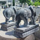 Stone carving elephant white marble small elephant carving bluestone courtyard door stone elephant natural stone household ornaments drawings deposit