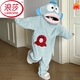 LangSha Ugly Fish children's flannel cute one-piece pajamas autumn and winter thickened warm coral velvet parent-child home clothes plus velvet 622 Ugly Fish one-piece + shoes M 16 size recommended weight 55-68 Jin Jin equals 0.5 kg