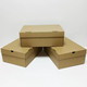 Yusenyi 10-piece shoe box carton with flip cover kraft paper storage carton men's and women's sports shoes shoe packaging box ready for printing Flip original color 10 pieces Flip original color 10 pieces 30x20x11cm 30 pieces 30x20x11cm