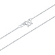 Mengjinyuan platinum necklace O-shaped chain clavicle chain plain chain PT950 platinum versatile gift for girlfriend's birthday, weight about 2.00g, chain length about 42cm