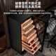 Kelong 608C cigar cabinet with constant temperature and humidity, water ion ammonia removal, smart WiFi, IoT control, air-cooled cedar wood liner shelf, alcohol feeding, water circulation compressor, refrigeration cigar cabinet, rose gold 1 box culture + cedar wood liner shelf + purified ammonia + WiFi