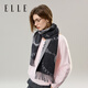 ELLE 100% sheep wool scarf for women autumn and winter fashion new warm jacquard dual-purpose scarf gift box