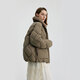 Bingjie BINJORA 25 Winter 95 Plush Collar Bath Style Down Jacket Women's Short J5400JI40 Star Style Wood Shadow Brown Star Style XS 155/80A Weight Approximately 45-60KG