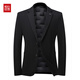 Hongdou Autumn and Winter Business Casual Wool Suit Down Suit Warm Down Jacket Thickened Jacket 2025 New Black M 170