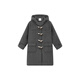 ELLE KIDS 50% wool coat French preppy style autumn and winter hooded temperament girls mid-length loose woolen coat