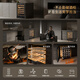Bacchus YC-150 red wine cabinet 82cm high embedded seamless 51 bottles thermostatic cabinet multi-function constant humidity wine cabinet air-cooled frost-free double-door home living room kitchen cabinet first-class energy efficiency-dual temperature frost-free air-cooled beech shelf 150L