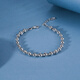 Zhaoliang PT950 Platinum Meteor Laser Bead Bracelet Women's Platinum Bracelet Gold Bead Bracelet Versatile Chinese Valentine's Day Gift 12.54g