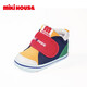MIKIHOUSE toddler shoes for boys and girls, classic LOGO toddler shoes, infant and toddler sneakers, wear-resistant, non-slip, multi-color, stable period 14, second section (suitable for feet 13.5cm long)