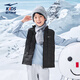 Hongxing Erke (ERKE) children's clothing for boys and girls down jacket children's winter warm sleeveless vest black 160
