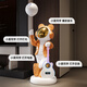 Jizhao Astronaut Starry Sky Projector Lamp Intelligent Audio Ornament Astronaut Large Floor-to-ceiling Living Room Gift for Moving House White + Base Karaoke Guitar + Xiaoai Speaker + Projector Lamp No Specifications