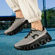 
[Same model for Angjia] Carbon board running shoes shock-absorbing men's trendy breathable mesh lightweight outdoor anti-odor sneakers dark gray-black-Shuai Le 9912 43