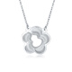 Mengjinyuan Platinum Necklace Gourd Flowers Imitation Diamond Stripe Chain PT950 Platinum as a Birthday Gift for My Girlfriend Weight Approximately 3.75g Chain Length Approximately 45cm