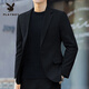 Playboy Business Маленький мужской костюм без железа, осенний однотонный корейский стиль, модный красивый повседневный тонкий черный пиджак для мужчин, абрикосовый S 70-80Jin Jin весит около 0,5 кг