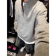 Yiran's new sweater for men in autumn, American Henry, lazy style, cleanfit, fashionable bottoming top for men, light gray XL, recommended 115-140Jin Jin is equal to 0.5 kg