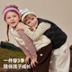 BETUS antibacterial velvet children's down vest autumn and winter new style boys and girls baby warm liner lightweight vest