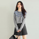 Eifini eifini eifini retro fashionable knitted cardigan 2025 winter new Korean style top gray pre-sale January 17th M