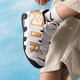 Nike (NIKE) Damenschuhe 2025 Herbst und Winter New Air More Uptempo Pippen Big Kinder Sport- und Freizeit-Basketballschuhe DM9922-103 Weiß Hellgrau 36,5
