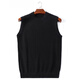 Ordo City cashmere sweater men's vest round neck youth middle-aged business vest sweater casual cardigan men white gray M 165 (suitable for 105 Jin [Jin equals 0.5 kg]-120 Jin [Jin equals 0.5 kg])