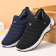 Alte Peking-Stoffschuhe Herren Baumwollschuhe Winter plus Samt verdickte warme Herrenschuhe Anti-Rutsch weicher Sohle mittlerer und älterer Daddy-Baumwollstiefel Schwarz 9922 39