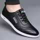 Autumn and winter casual leather shoes men's shoes soft sole men's business casual shoes one-foot-tight lightweight beanie shoes white shoes white 9173 42