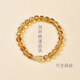 Bertha Di 2025 genuine shopping mall same style yellow hair crystal crystal bracelet for women Pixiu model only enters but cannot come out to attract wealth crystal bracelet 6mm citrine Aseta crystal symbiotic Pixiu bracelet single circle A-213