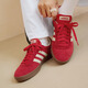 Adidas T-toe shoes VL COURT retro casual sneakers moral training shoes for men and women Adidas light sports light scarlet/warm vanilla/yellow 38