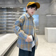 G.duck brand children's clothing boys' plaid shirts spring and autumn children's long-sleeved shirts boys' autumn clothes medium and large children's autumn clothes yellow 140