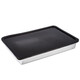 He Jiagongsu 316 stainless steel dumpling box fresh-keeping plate square plate with lid multi-purpose picnic storage box 1 hour type + extra deep and thick only large + extra thick 8-piece set anti-stick 3200ML four