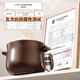 Jingyan clay pot soup pot household ceramic pot clay pot rice pot stew pot gas gas stove high temperature resistant soup pot casserole stone pot hot and cold does not crack suitable for 2-5 people use 3L free replacement if burned