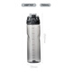 LOCK&LOCK Mermaid Line Plastic Sports Water Cup Summer Portable Water Bottle with Scale Handle Men and Women Water Cup 700ML Gray