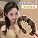 JCZS German quality autumn and winter retro leopard print toothed plush hair hoop women's non-slip face wash hair clip head hoop 2025 new high light leopard print bold
