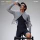 EVR Cycling Windbreaker Men's and Women's Windproof Jacket Water-Repellent Cycling Jersey Woven Fabric All-Weather Wind Tunnel Gray M