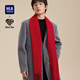 Heilan House Scarf Men's Winter Annual Meeting Chinese Red Qiji Red New Year's Gift Fashion Simple Warm Scarf to Keep Warmth and Cold Chinese Red