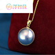 Ze Zhijia original thick gold version of mapei necklace sea water starry sky blue mapei pendant 13-14mm original straight edge thick gold model