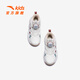 ANTA Children's Sports Shoes for Girls, Dundun Cotton Shoes with Velvet Warm Knob Buckle Casual Snow Boots 322549978N Ivory White/Fish Eye Blue-2 29 Shoe Inner Length 18cm