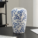 Love has been filled with sugar New Year's Day gifts blue and white ceramic art vase Chinese style living room ornaments decorative artificial flowers fake flower vase