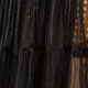 Sequin pleated mesh skirt for women 2025 autumn new a-line skirt high-end black small person versatile black one size recommended 80-155 Jin Jin equals 0.5 kg