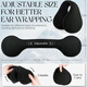 KINGXIAOJING German winter warm earmuffs, earmuffs, men's back-worn earmuffs, foldable earmuffs, winter women's ear warmer hats, black polar fleece, extended and thickened, foldable, back-worn earmuffs, 1 piece