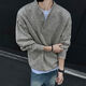 Pupan American style lazy style cleanfit Henry collar sweater men's autumn and winter bottoming thickened sweater jacket dark gray autumn and winter upgraded heavyweight model M M95 to 115Jin Jin is equal to 0.5 kg and can be worn