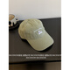 Korean style large head baseball cap high quality white fashionable cap soft top hat for men and women couples green regular size (54-59CM)