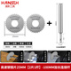 Hans hexagonal handle high-speed steel saw blade electric drill cutting piece plastic acrylic PVC pipe wood in-cut artifact high-speed steel silver sheet 25MM 2 pieces 1 pole -100mm extended connection
