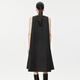 
JNBY/Jiangnan Bubble Spring and Summer Dress Cotton Poplin Romantic Temperament Wrinkled A-Sleeveless Black Dress 5O6G13240 001/Ben Black S