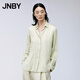 Jiangnan Buyi (JNBY) shopping mall same style 23 autumn new shirt lapel long sleeve 5N8211930 058/green gray white M