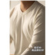 Tough guy v-neck American sweater men's slim-fit core-spun yarn sweater Henry collar solid color bottoming sheep khaki 3XL