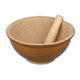 High-hard clay container garlic pounder grinding bowl grinding bowl paste tea bowl pounding basin grinding disc super size grinding disc grinding disc