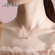 Lirokini small waist necklace for women 18 gold k rose gold pendant clavicle chain Chinese Valentine's Day birthday gift small waist necklace