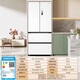 Hualing Refrigerator Midea produces the 547 60cm ultra-thin zero-embedded French multi-door dual-system odor-free household first-class energy-efficiency refrigerator HR-547WUFPZ national subsidy
