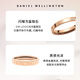 Daniel Wellington (DanielWellington) dw ring for women, classic rose gold couple ring, birthday gift for girlfriend, boyfriend, classic + star rose gold, contact customer service for notes