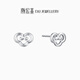 Chao Acer Auspicious Moiré Platinum Earrings PT950 Platinum Earrings for Ear Supporting Chinese Style Gifts for Women Price: One pair, including labor cost 170 yuan (free silicone earplugs) 1.45g